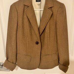 J.Crew Dark Honey Fitted Blazker